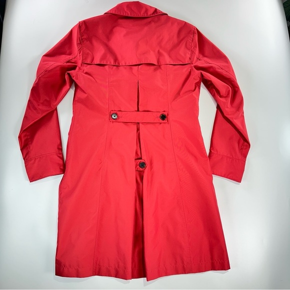 Lands End trench coat coral lightweight button front XS - Picture 3 of 12